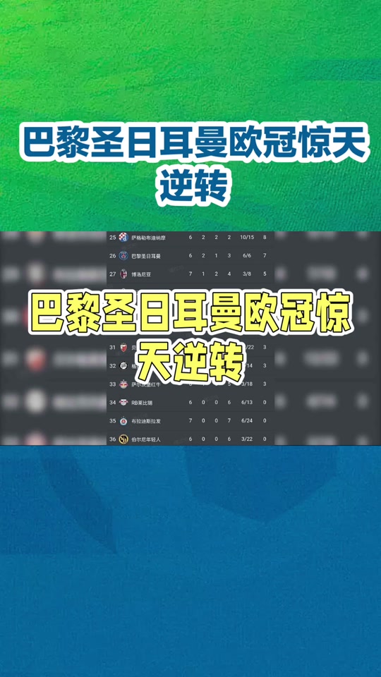 包含惊天逆转！巴黎圣日耳曼连追三球实现绝地反击，能够不是其他质量美国事情.的词条